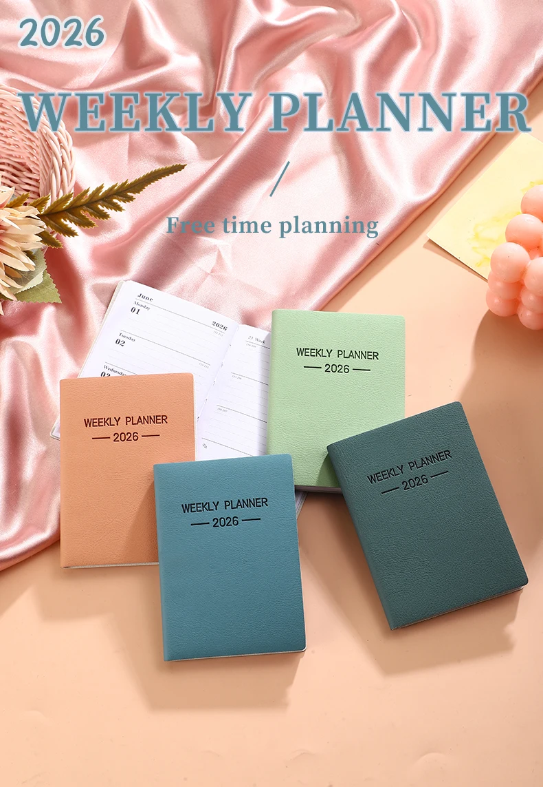 A7 Daily Planner Notebook Morandi PU Cover 1