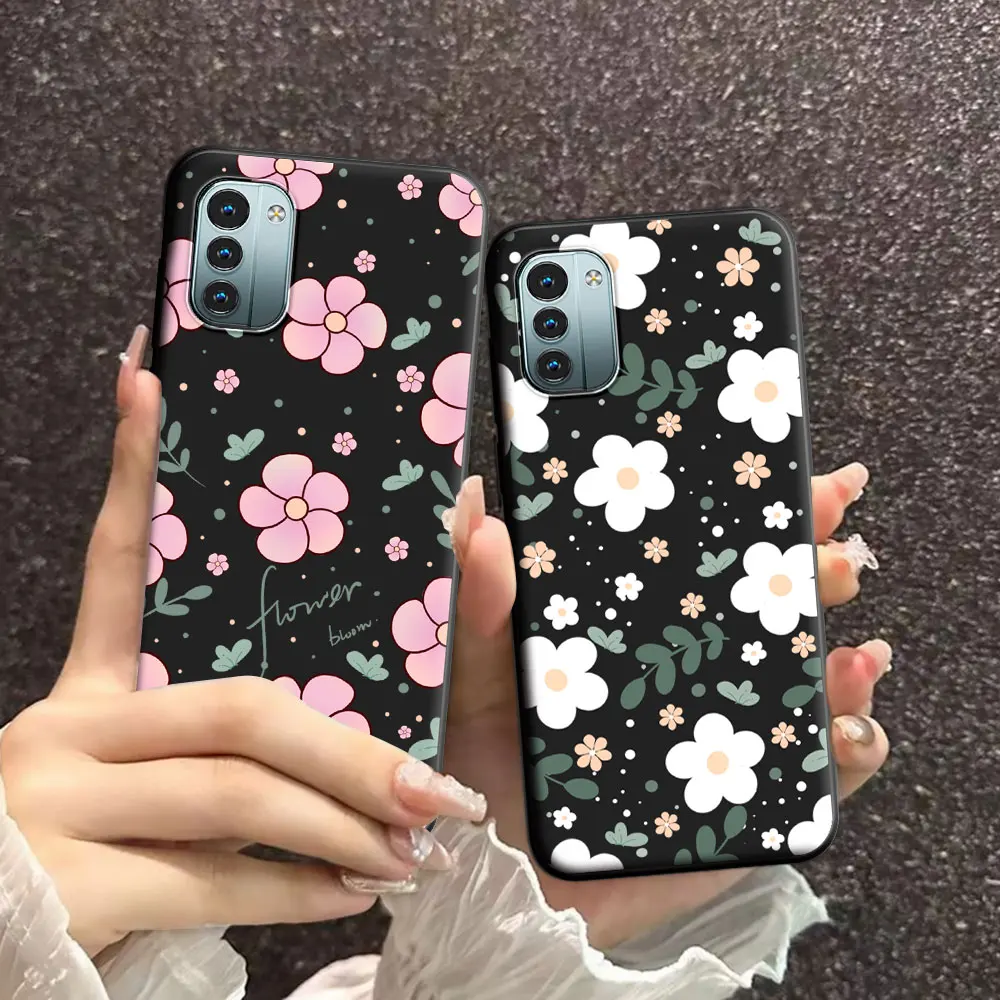 For Nokia G10 G20 G11 G21 G11 Plus Case Floral Soft Silicone TPU Phone Case For NOKIA G42 G50 G60 G310 5G Back Cover Cool Fundas