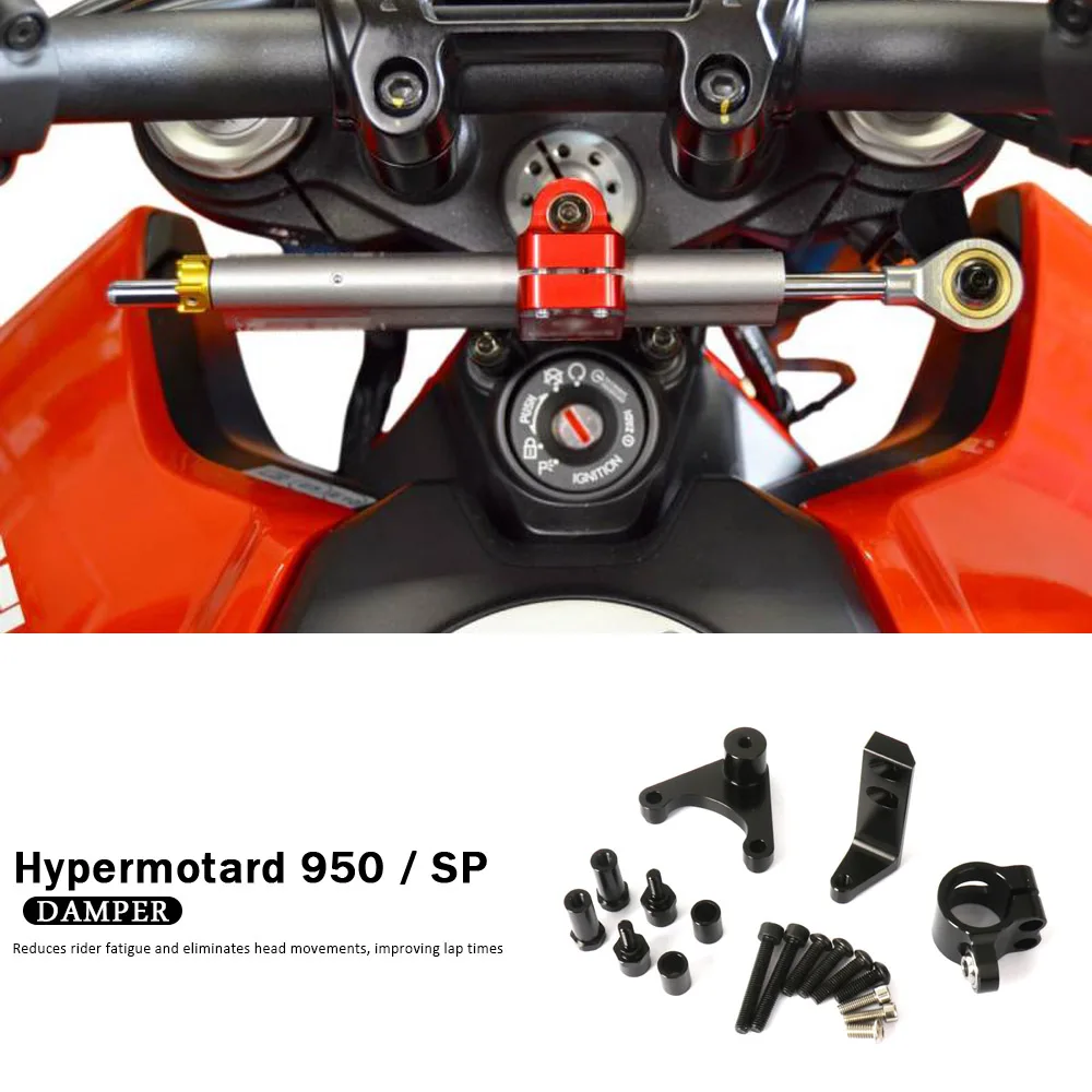 

Motorcycle Accessories CNC Directional Steering Damper Stabilizer Bracket Adjustable For Ducati Hypermotard 950 SP