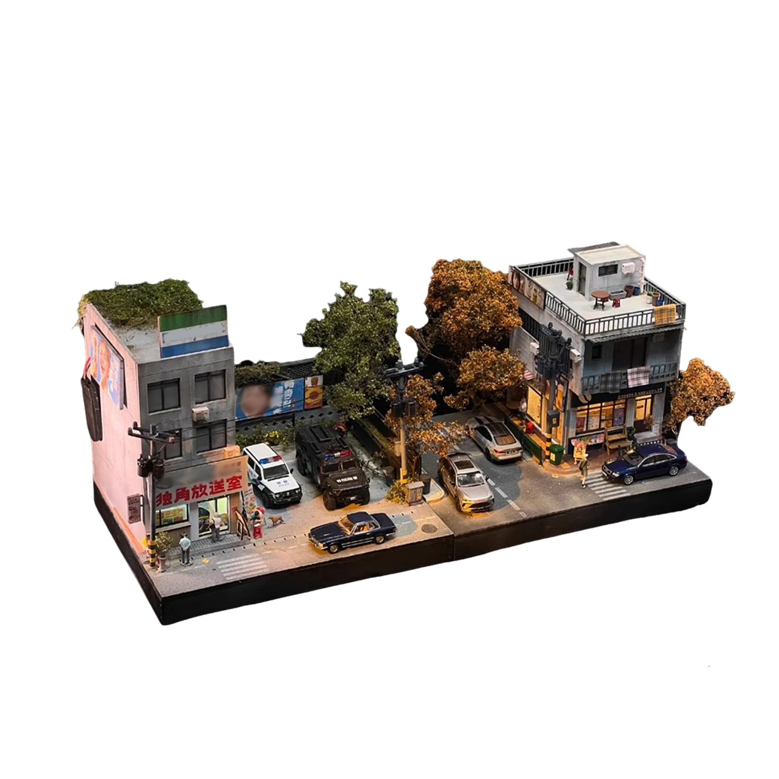 1/64 City Scene Simulation Model High Quality Modern Stereoscopic Scene Hobby DIY Children's Toy Model Accessory