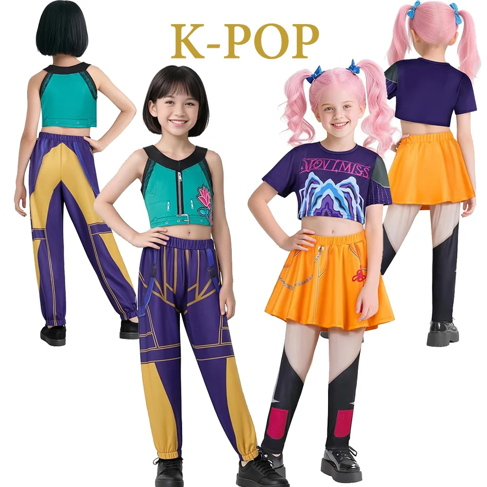 

Dreamcatcher Girls K-POP Cosplay Costume Rumi Children Set Zoe Mira Female Role Play Cosplay Clothes Halloween Cosplay Set