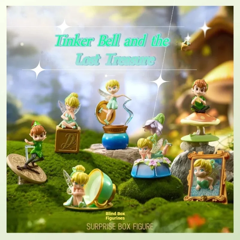 

Новая милая серия «Потерянные сокровища Питера Пэна», слепая коробка, украшения, аниме-фигурка Питера Пэна, загадочная коробка, украшение для стола, коробка, подарок