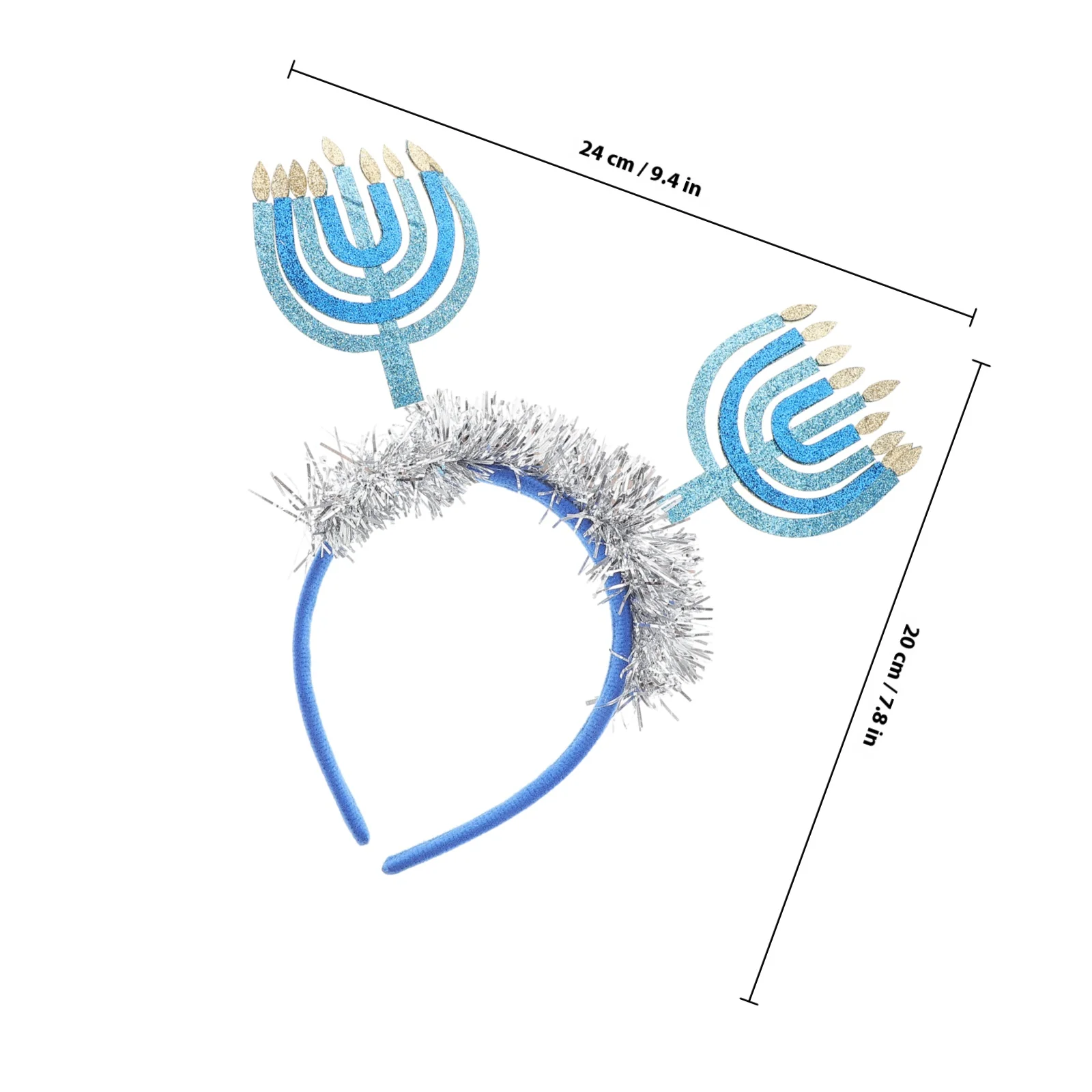 Hanukkah غطاء الرأس ديكور عصابة رأس للحفلات مهرجان عطلة أغطية الرأس الاحتفال كابينة تصوير الدعائم Hanukkah تحت عنوان أغطية الرأس