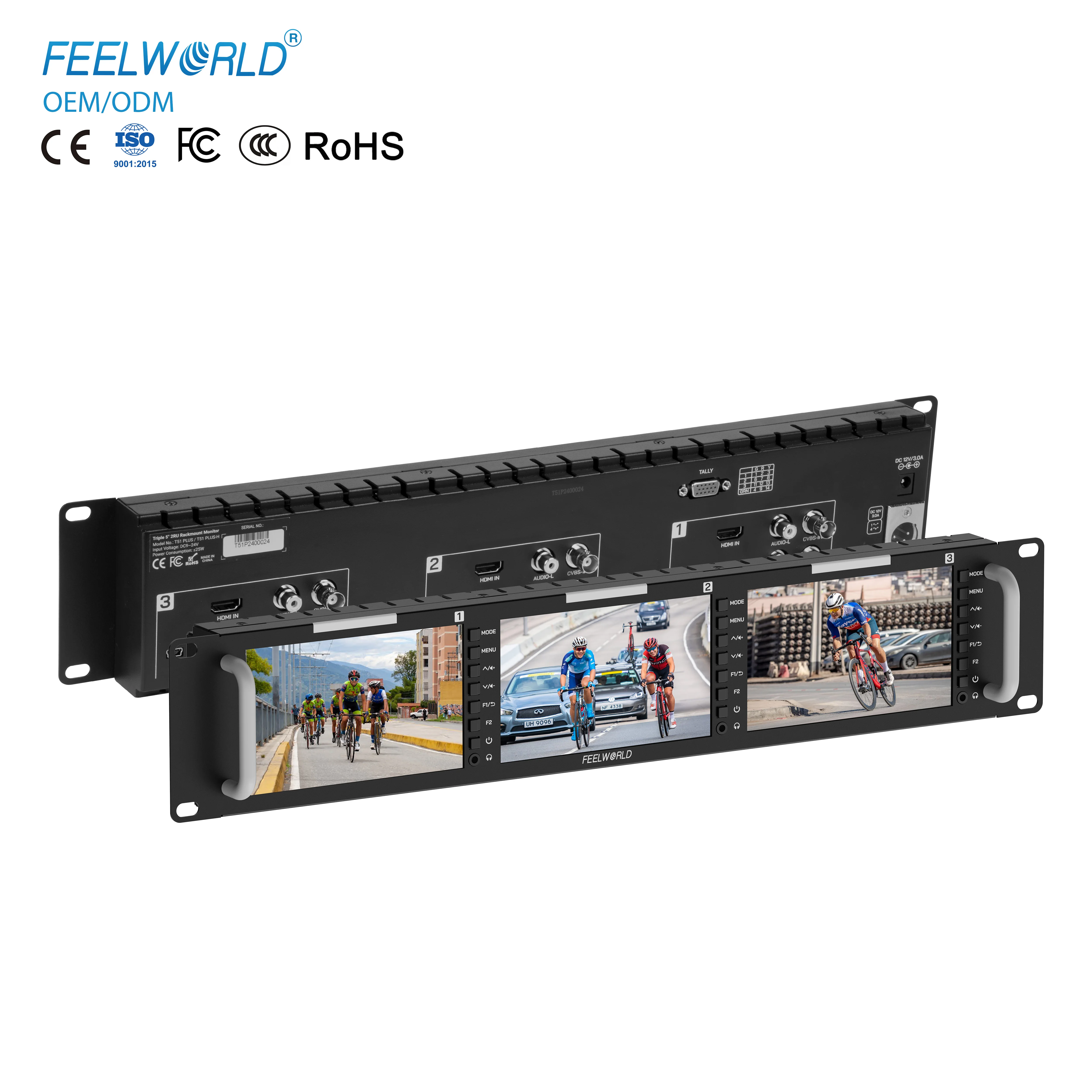 2RU Rackmount Triple 5.5