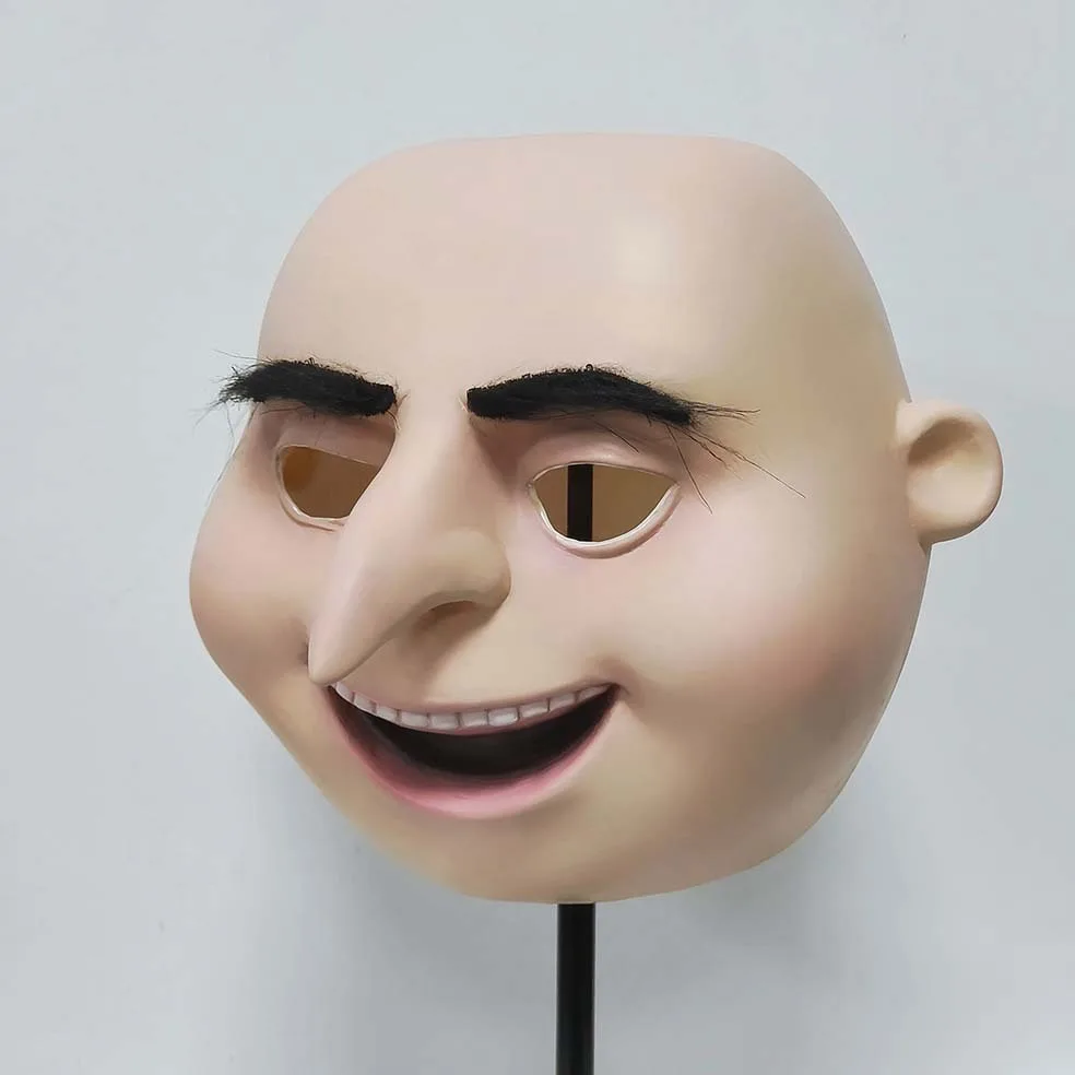 Anime Despicable Gru Mask Full Head Mask Halloween Fancy Latex Mask Role Playing Party Prop
