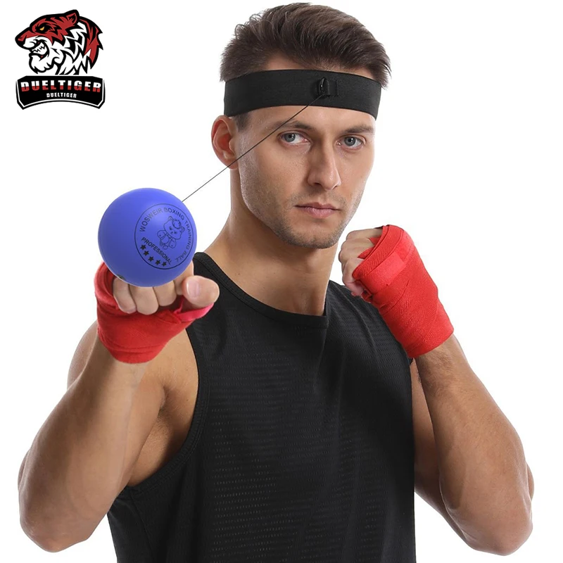 New Boxing Speed Ball Head-mounted PU Punch Ball MMA Sanda Training Hand Eye Reaction Gym Sandbag Muay Thai Boxeo Soft Ball