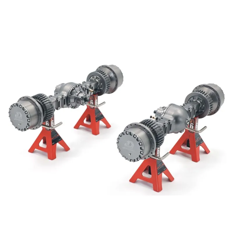 JDM Metal Side Reduction Rear Axle Front Axles for 1/14 RC Hydraulic Loader JDM-198 ZW370 JDM-88 JDM-166 E450C Articulated Truck