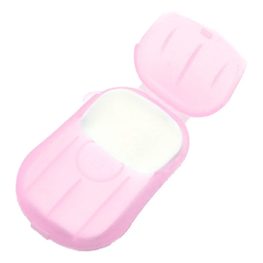 20 قطعة من أوراق الصابون الورقية للسفر للاستعمال مرة واحدة، أوراق صابون ورقية صغيرة صديقة للبشرة، رقائق الصابون المحمولة للسفر في الهواء الطلق #4