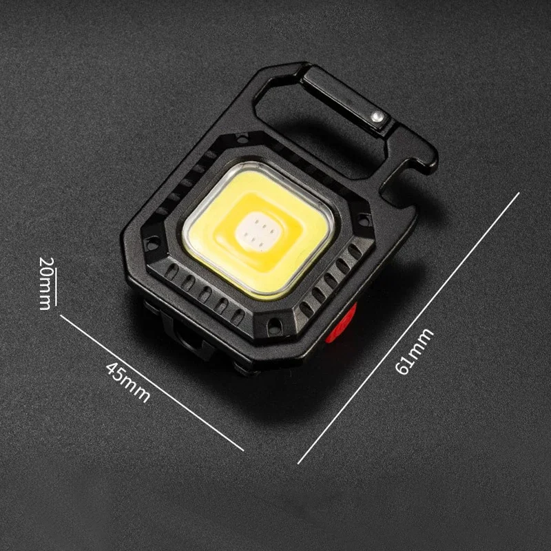 Mini LED Small Torch Keychain Outdoor Emergency Safety Multifunctional Portable Magnetic Bottle Opener Torch Tool