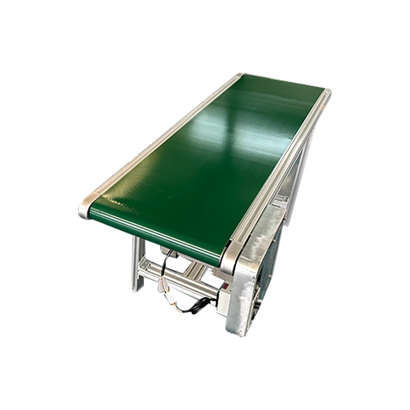 Factory Price Food Industry Desktop Production Line Stainless Steel Industry Small Green PVC Belt Conveyor System