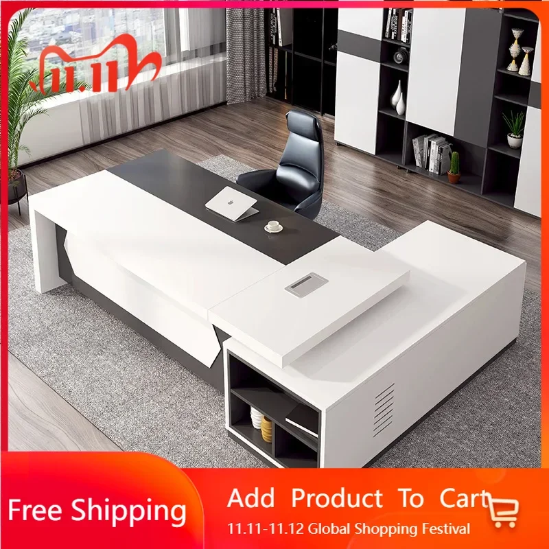 

Minimalist Office Desk Work Multifunctional Room Desks Office Desk Modern Writing Corner Cool Reception Ufficio Trendy Furnitur