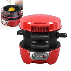 600W Electric Sandwich Maker with Egg Cooker Tool Aluminum Non Stick Breakfast Maker for Cooking Breakfast 110V/220V