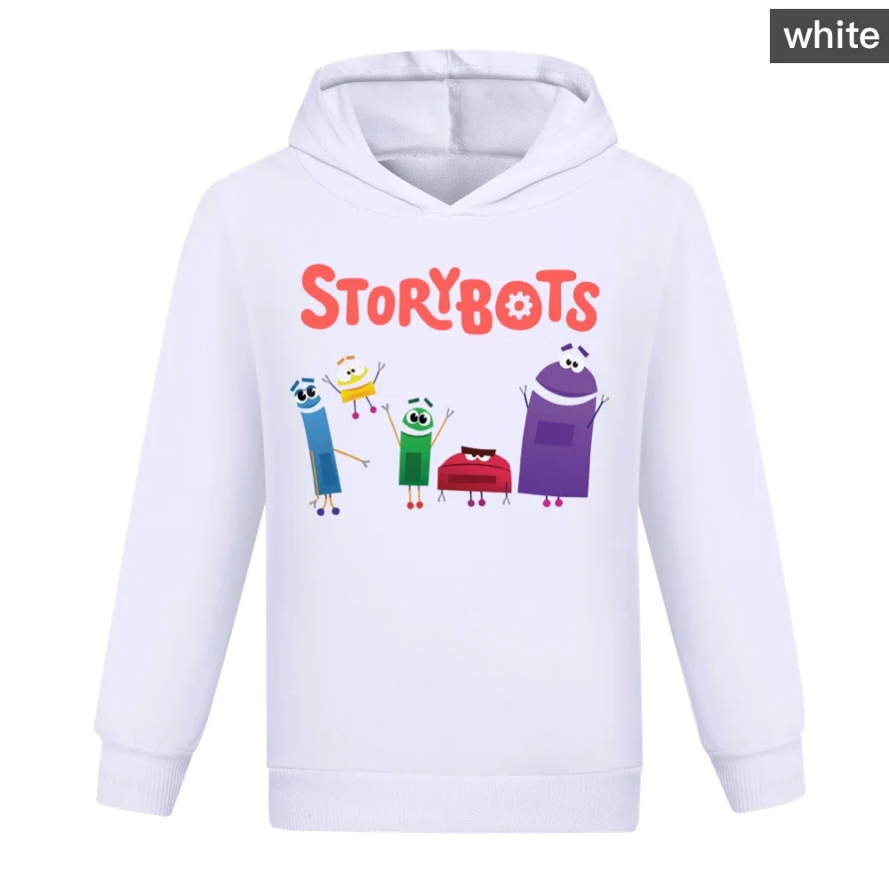 New Kids storybots Hoodies Boys Cartoon Hooded Sweatshirts Fashion Pullover Long Sleeve Outerwear Autumn Cotton T Shirt2254