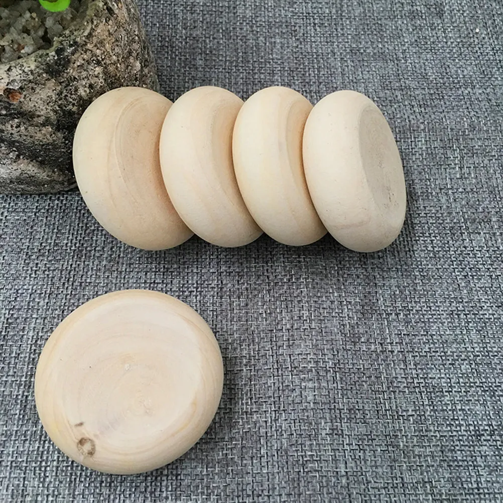 

10Pcs Wooden Mini Wheels DIY Wheel Accessories Handmade Car Craft Supplies for Children Wood Wheels Car Toy Accessories