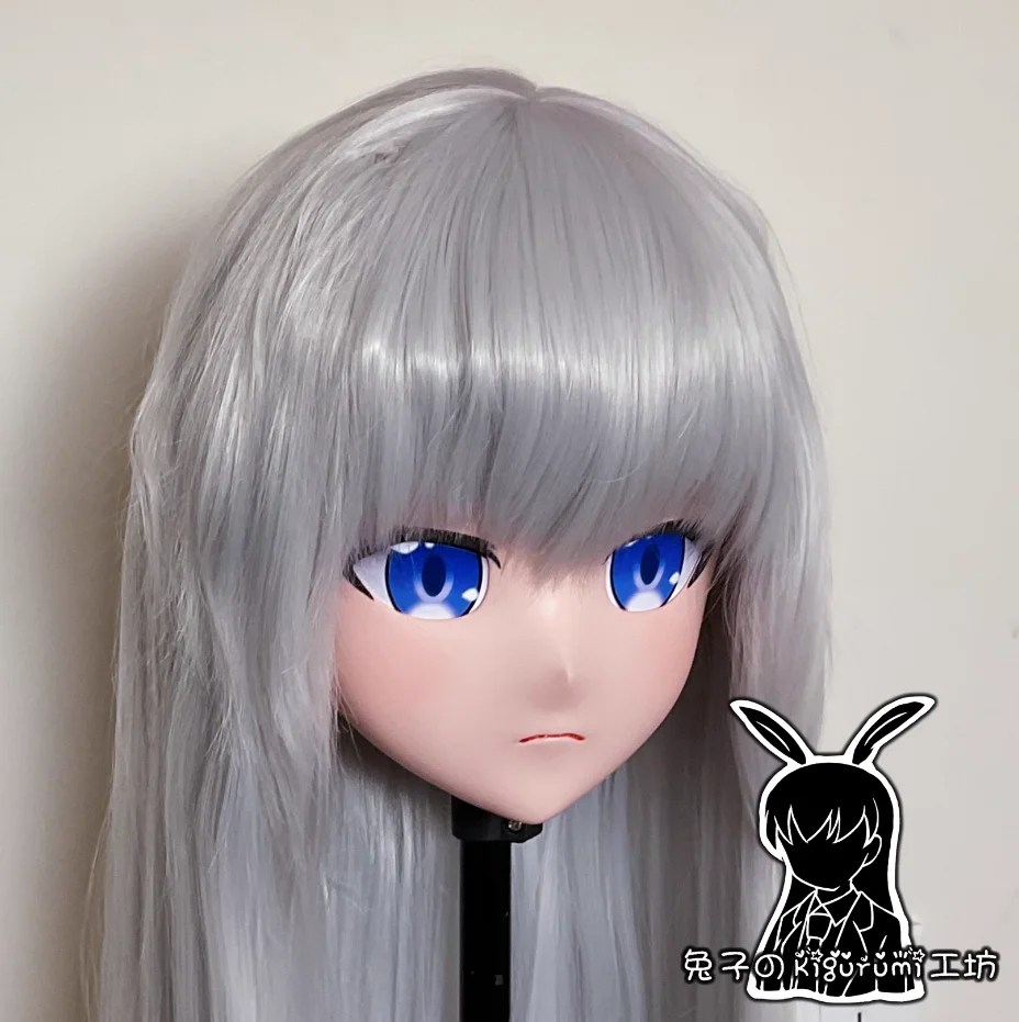 

(RB24016)Customize Full Head Quality Handmade Female/Girl Resin Japanese Anime Cartoon Character Kig Cosplay Kigurumi Mask