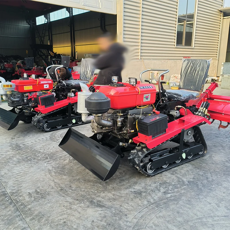 Mini Tracto da passeggio con cingoli agricoli multifunzionali a cilindro singolo da 40 cavalli