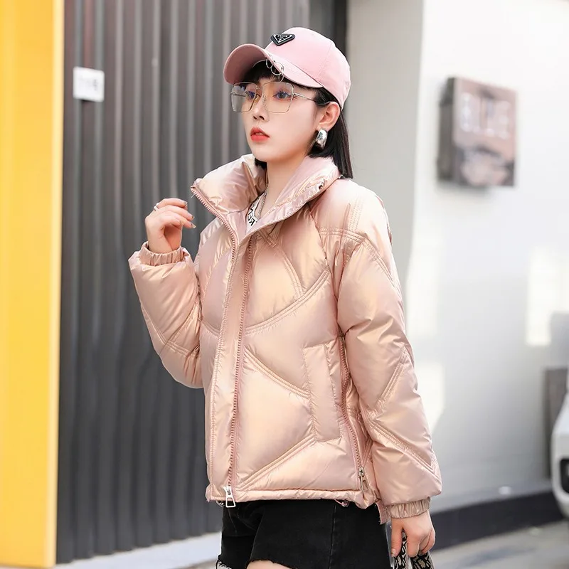2023 New Women Down Cotton Coat Winter Jacket Short Parkas Loose Thick Outwear Leisure Time Given To Philandering Overcoat