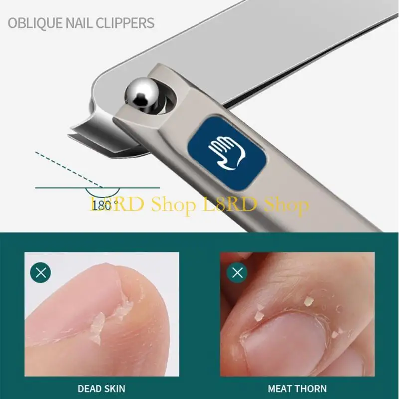L8RD Bộ Dụng Cụ Làm Móng Tay Bộ Móng Chân Bấm Móng Tay Thép Không Gỉ Dụng Cụ Cắt Móng Tay Chuyên Nghiệp Với Du Lịch Cho Bộ Ốp