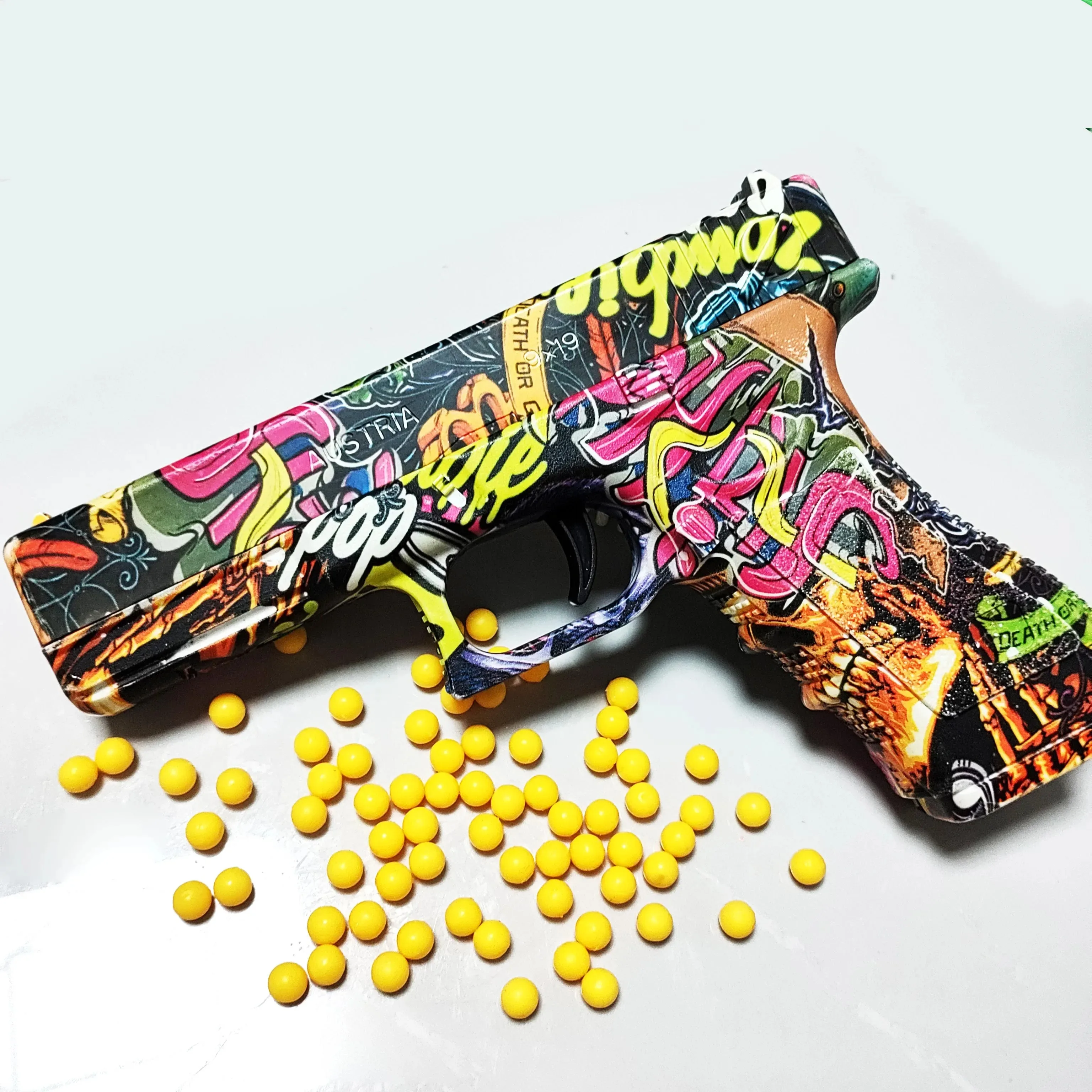 手動ローディングピストル G17 ソフト弾丸フォームハンドガンエアガンおもちゃ銃 CS 射撃ゲーム武器アウトドアスポーツギフト男の子のため