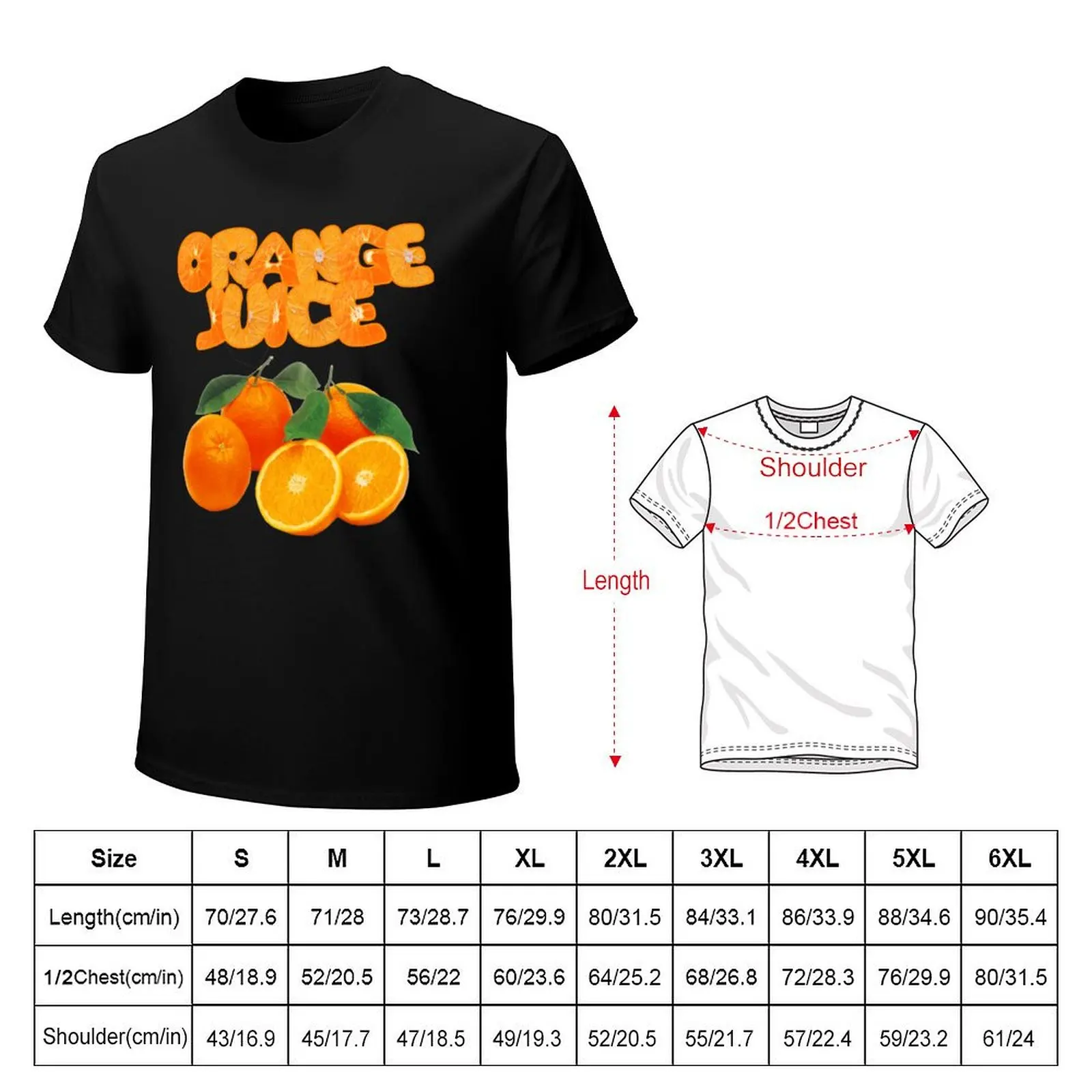Orange Juice Fruity Fun Design T-Shirt Quick Dry Fishing T-Shirt