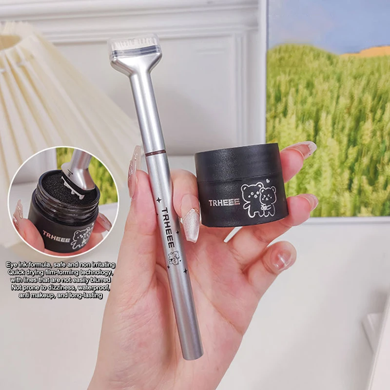 3 In 1 Lower Eyelash Stamper Pen Waterproof Sweatproof Long Lasting Natural Look DIY Eye Makeup Cosmetic Accessory