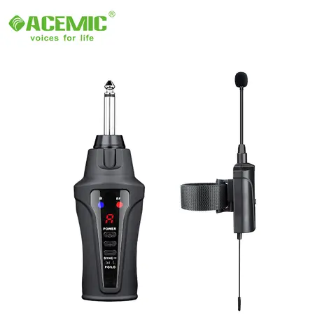 ACEMIC DT-5 Flute Microphone Signal Stable Sound Long Reception Distance Wireless Microphone For Flute