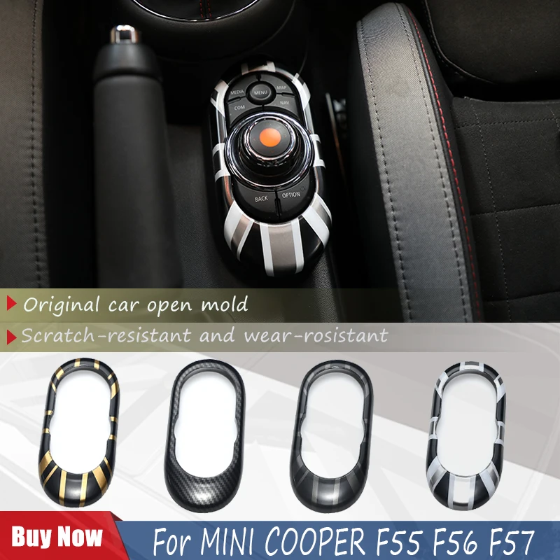 

Car Center Console Multimedia Button Gear Panel Housing Cover Sticker For MINI COOPER F55 F56 F57 Automotive Interior Stickers