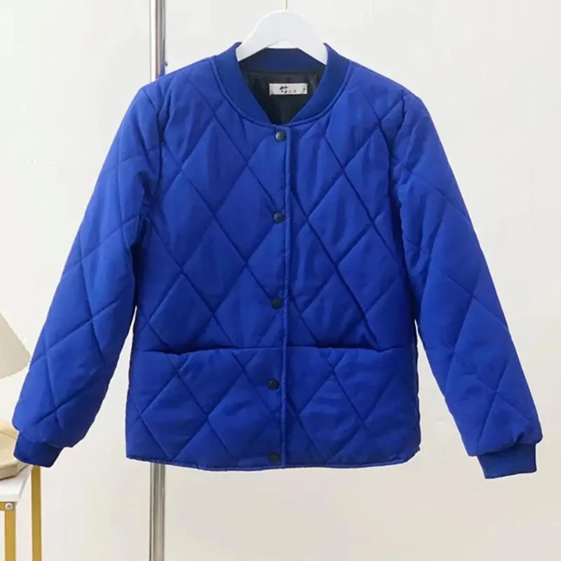 

2025 Femme Light Thin Parkas Outwear Autumn Winter Ladies Short Down Cotton Coat Korean Women Stand Collar Cotton Padded Jacket