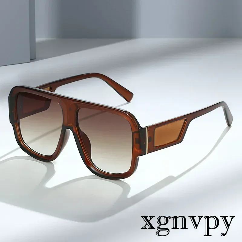 xgnvpy Trendy Euro US Style Sunglasses for Streetwear Square Frame Hot Seller Unique Personality