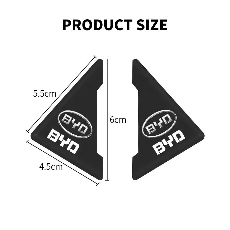 2Pc Car Door Corner Collision Anti-scratch Protector For BYD Atto 3 Act 3 Tang F3 E6 Dmi Yuan plus Song plus ev f0 f3 G6 Qin Pro