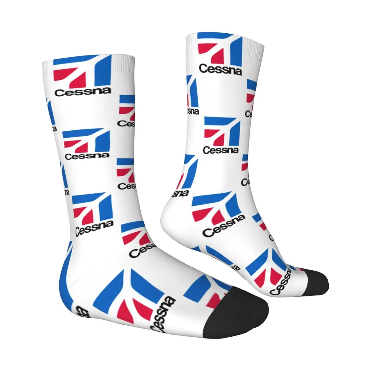 セスナロゴソックス原宿スーパーソフトストッキングオールシーズンロングソックスアクセサリーユニセックスクリスマスギフト用