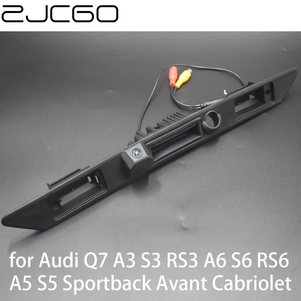 

ZJCGO Car Rear View Reverse Back Up Parking Trunk Handle Camera for Audi Q7 A3 S3 RS3 A6 S6 RS6 A5 S5 Sportback Avant Cabriolet