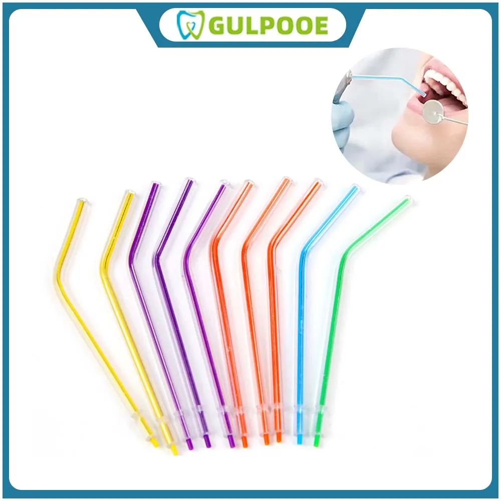 

GULPOOE 250Pcs Dental Plastic Three-Purpose Gun Tip Disposable Air-Water Syringe Tips Syringe For Dental Unit Chair Nozzles Tips