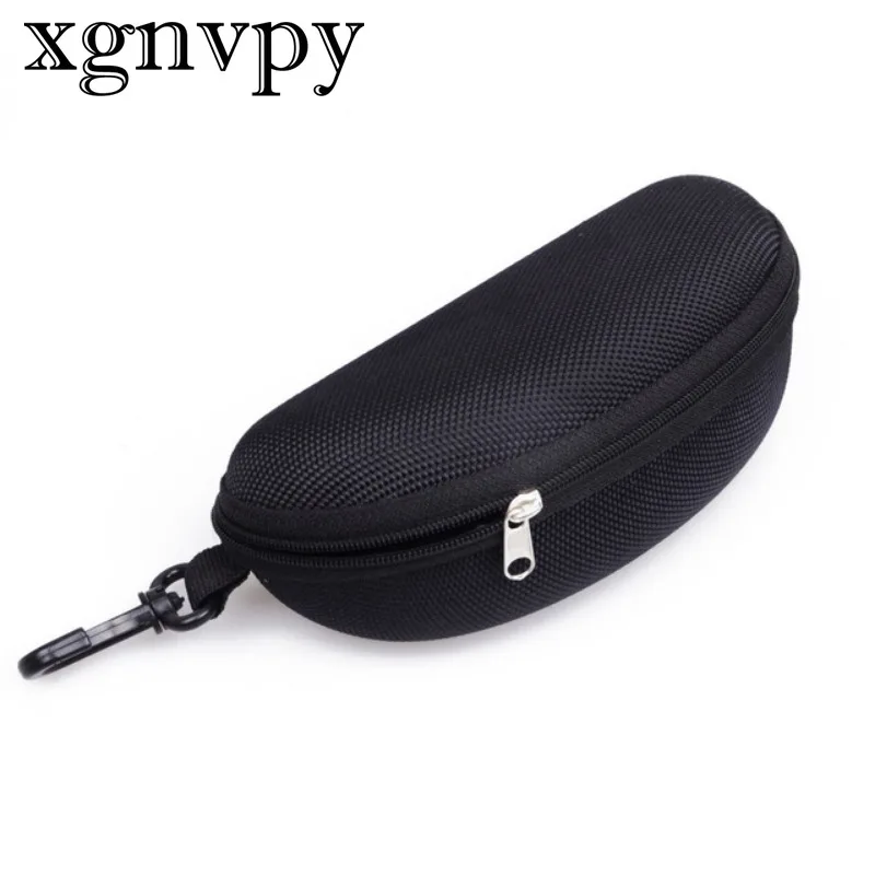 xgnvpy   Trendy Multicolor Glasses Pouch - Hard Shell Zipper Box for Reading & Sunglasses, Ideal Travel Accessory & Storage Case