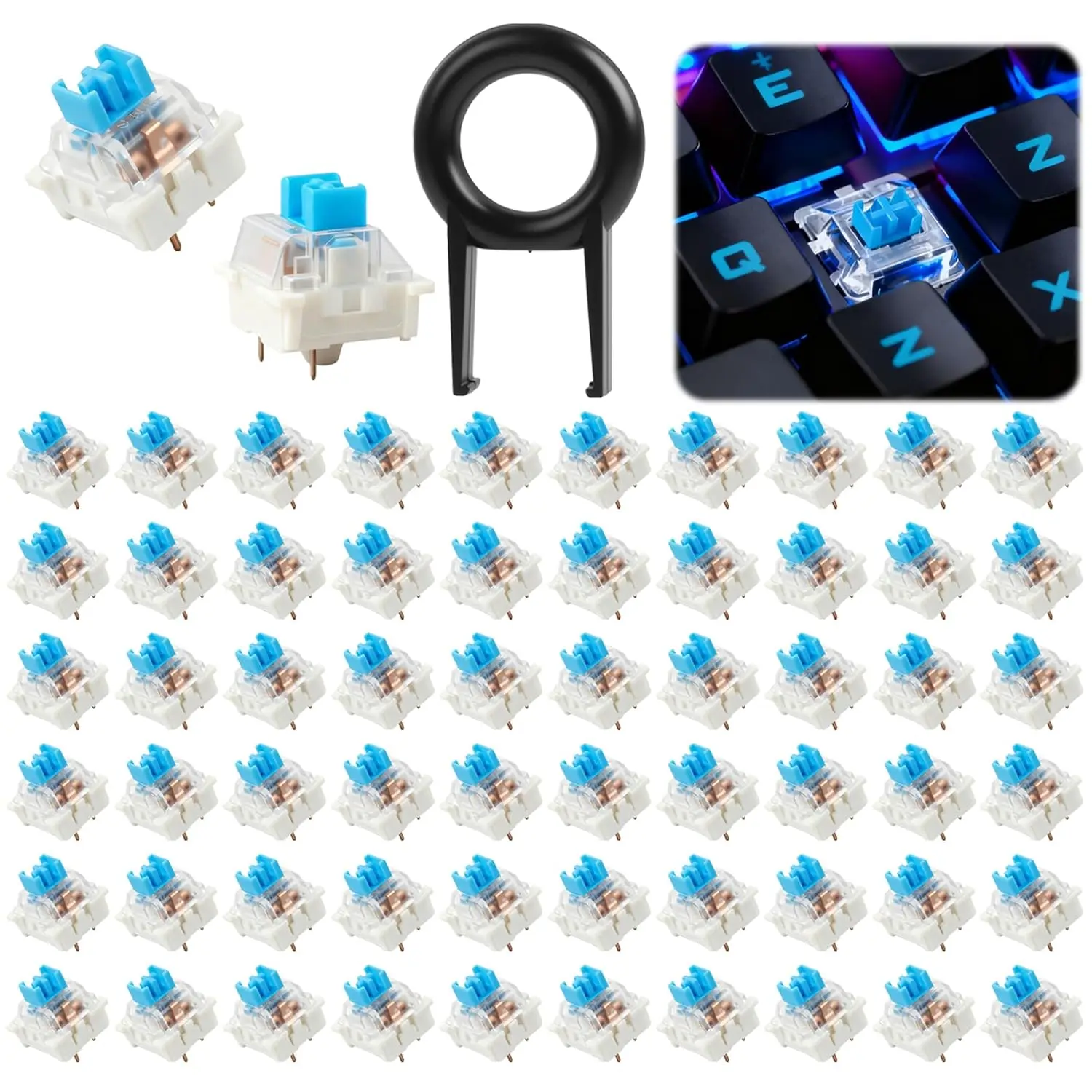 Hot-swap Compatible RGB Keyboard For Custom Keyboard Builds High-grade Plastic Suitable For Typing And Gaming Smooth Operation
