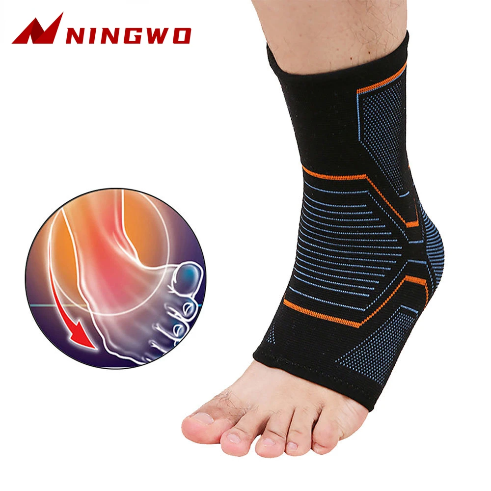 1Pcs Ankle Brace Compression Sleeve Injury Recovery Joint Pain Tendon Support, Plantar Fasciitis Foot Socks with Arch Support