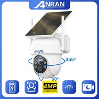 ANRAN 2K 3/5MP Wifi Solar Camera For Home Protection Surveillance Security Battery Camera Solar Panel PIR Humanoid Detection