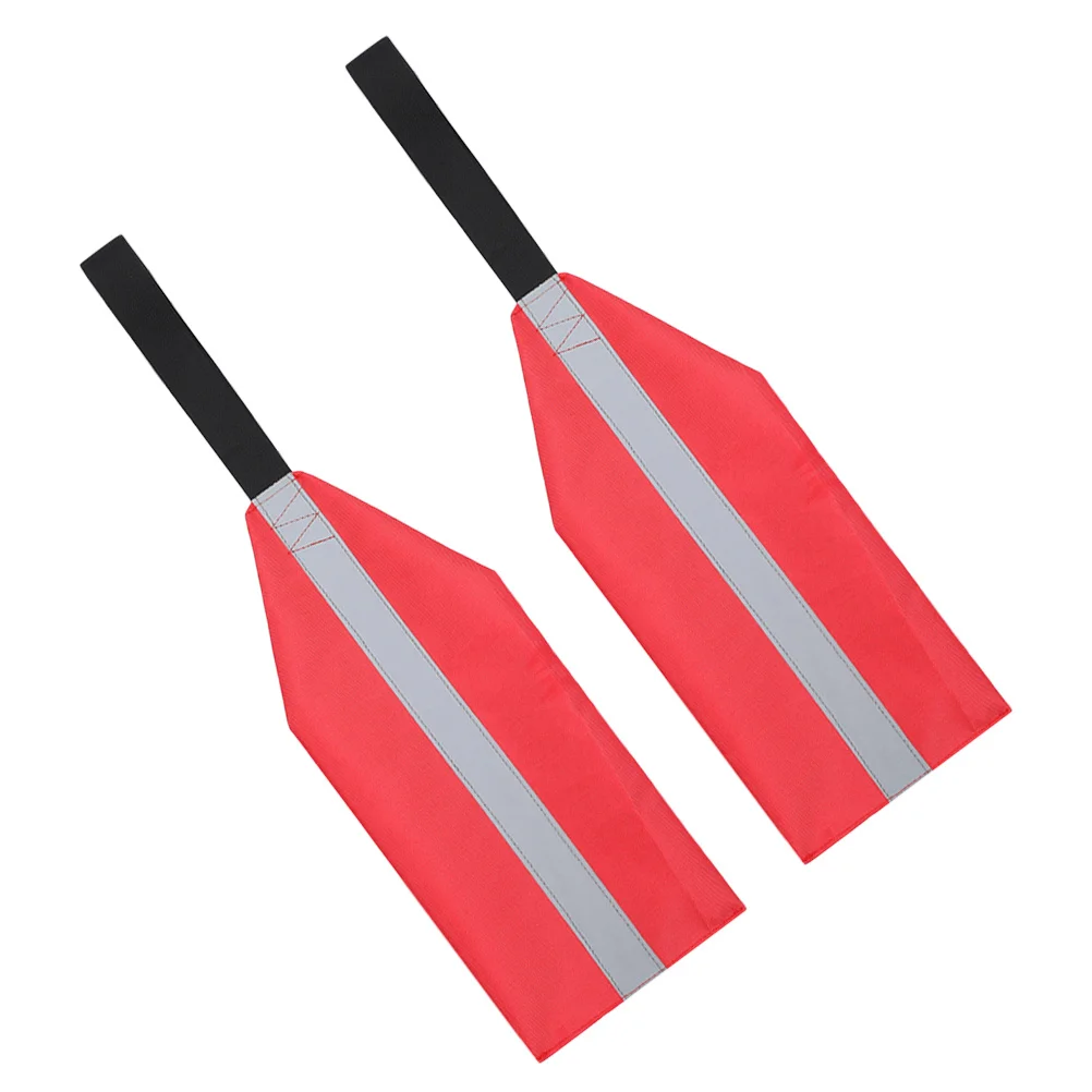 

2Pcs Kayak Towing Safety Flags Reflective Oxford Cloth Canoe Accessories Lightweight Boating Safety Flags Kayak Flag