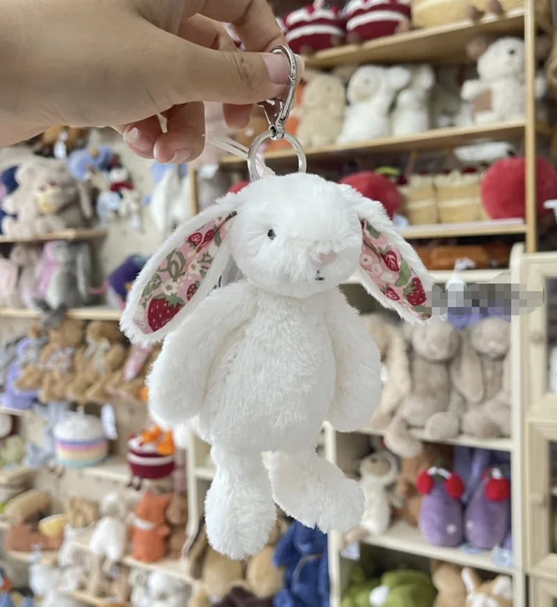 Jellycat Kawaii Konijn Knuffel Pop Lange Oren Konijn Leuke Tas Hangers Accessoires Verzamel Valentijnsdag Verjaardagscadeau