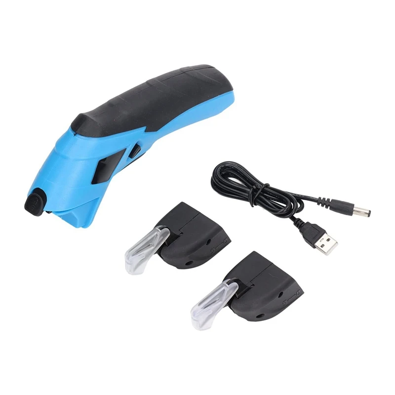 Tesoura elétrica sem fio resistente, para cortar tecido USB Re-Able Cutter Shear Tools com 2 lâminas Shears-AT64