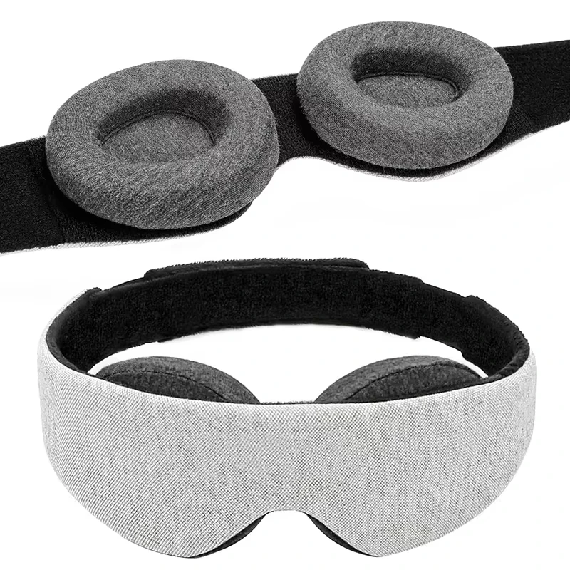 3D Sleep Mask 100% Light Blocking Eye Patch Zero Eye Pressure Blindfold for Travel Office Napping Meditation Shift Work
