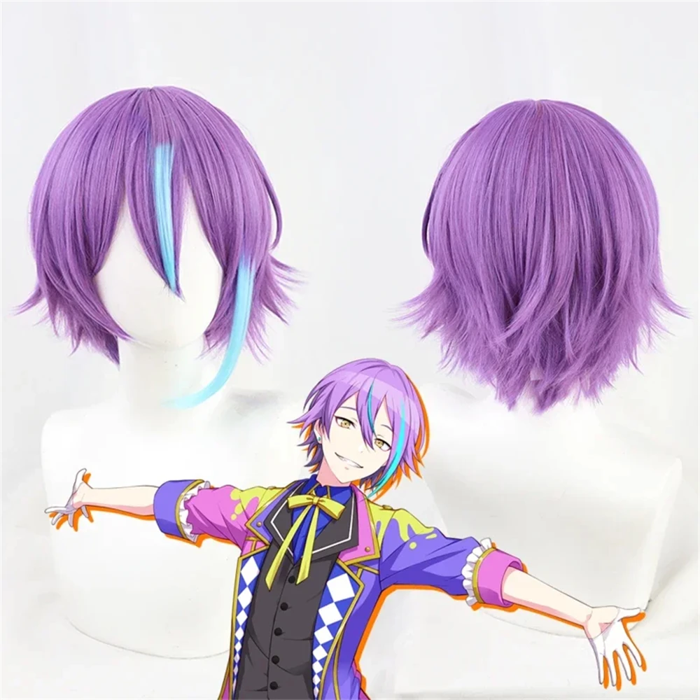 Kamishiro Rui Cosplay Wig 30cm Unisex Mixed Color Anime Wigs Heat Resistant Synthetic Wig