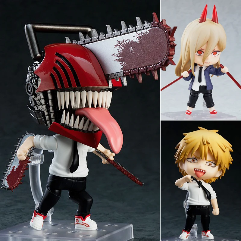 10cm versão q anime motosserra homem denji pochita makima ko figura de ação articulada pvc brinquedos de mesa modelo colecionável kit presentes