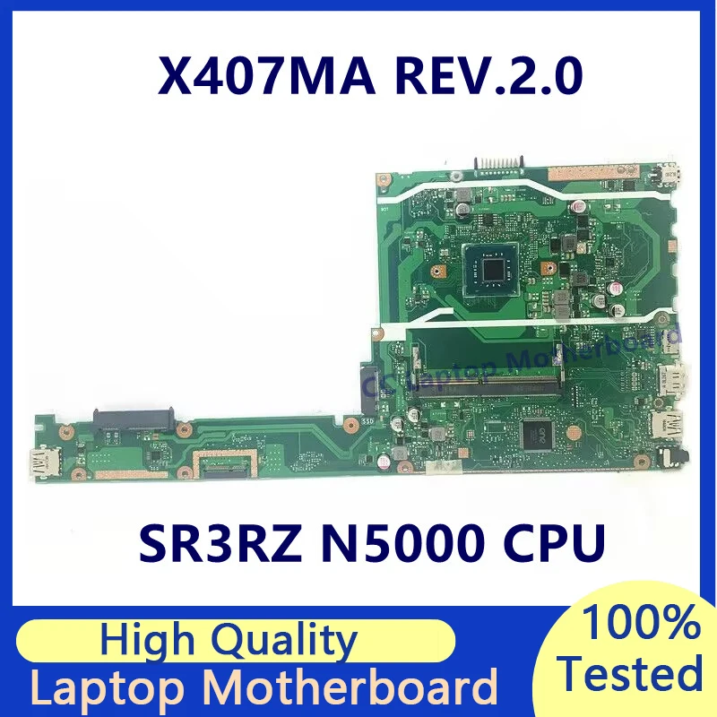 X407MA REV.2.0 Mainboard For Asus Laptop Motherboard With SR3RZ N5000 CPU High Quality 100% Fully Tested Working Well