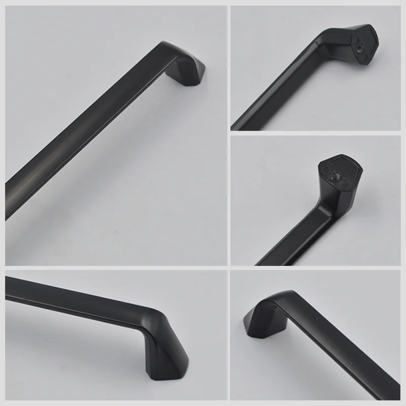 Kitchen furniture handles 192mm black cabinet kitchen handle furniture cupboard handle