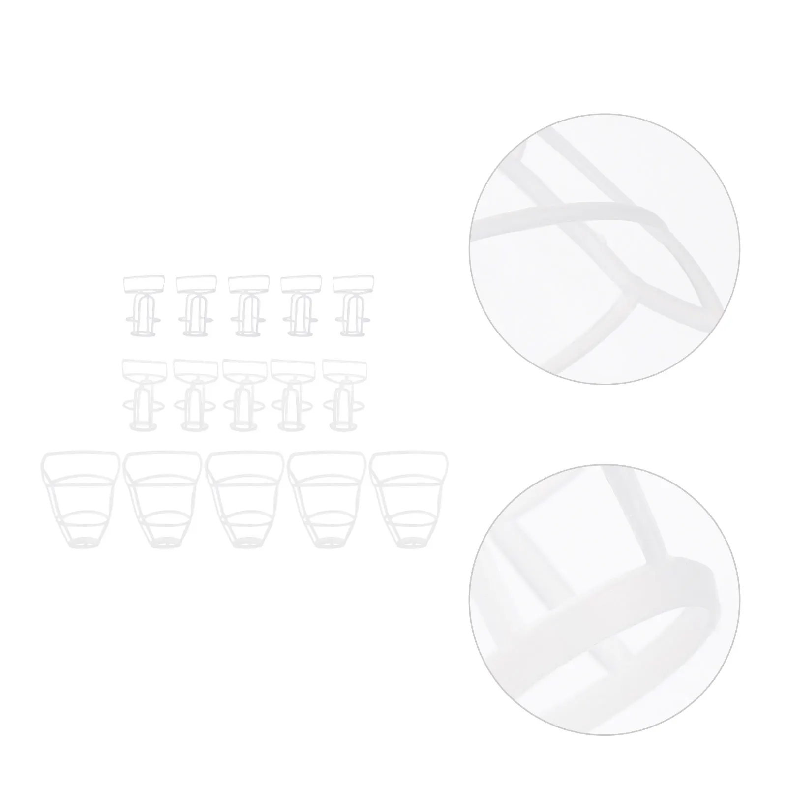 

15pcs Infusion Nets Bottle Covers 100Ml 250Ml 500Ml Pp Material Medical Hanging Nets Home Hospital Use (Random Color)