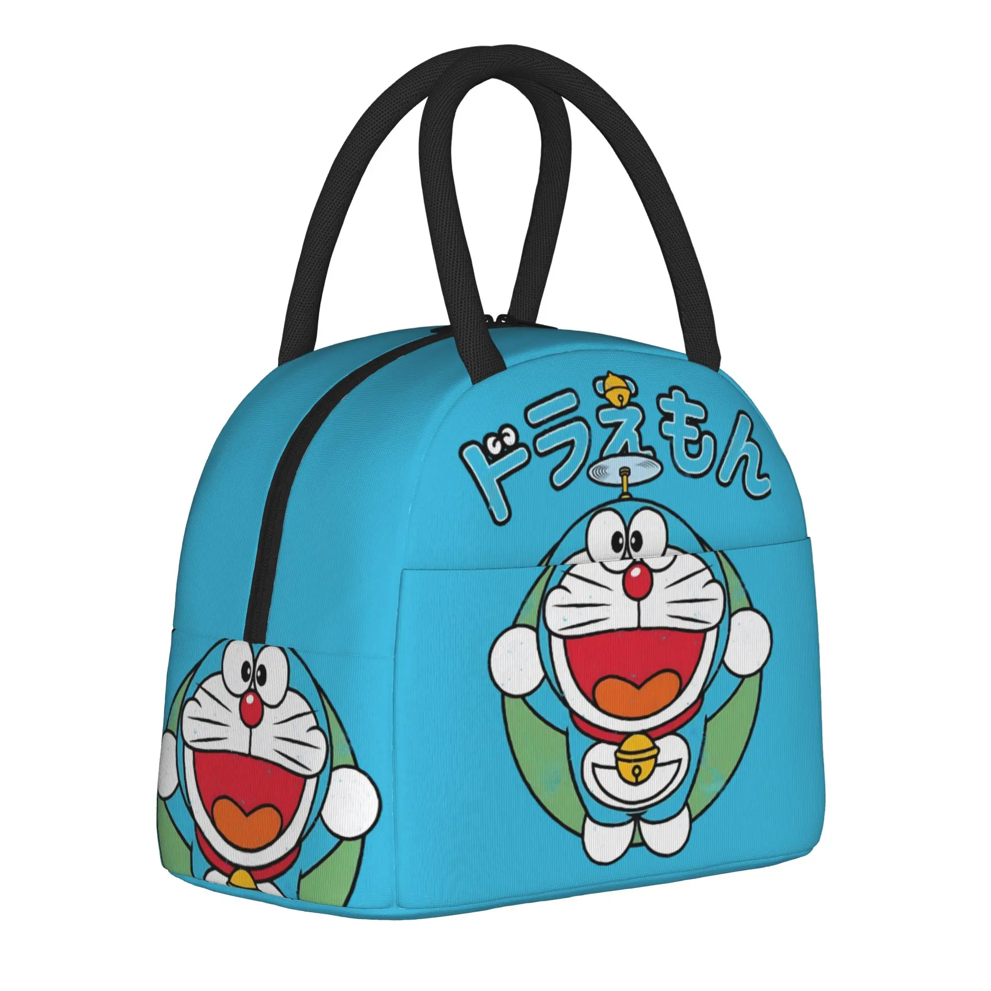 

doraemons blue cats Insulated Lunch Bags for Men Women Storage Food Box Reusable Thermal Cooler Lunch Boxes For Work