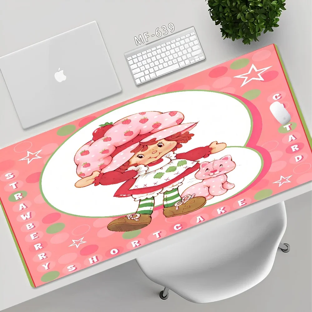 S-Strawberry-shortcakeS INS Tide Large Table Mat Student Mousepad Gamer Computer Keyboard Pad Games Pad for PC Computer Table