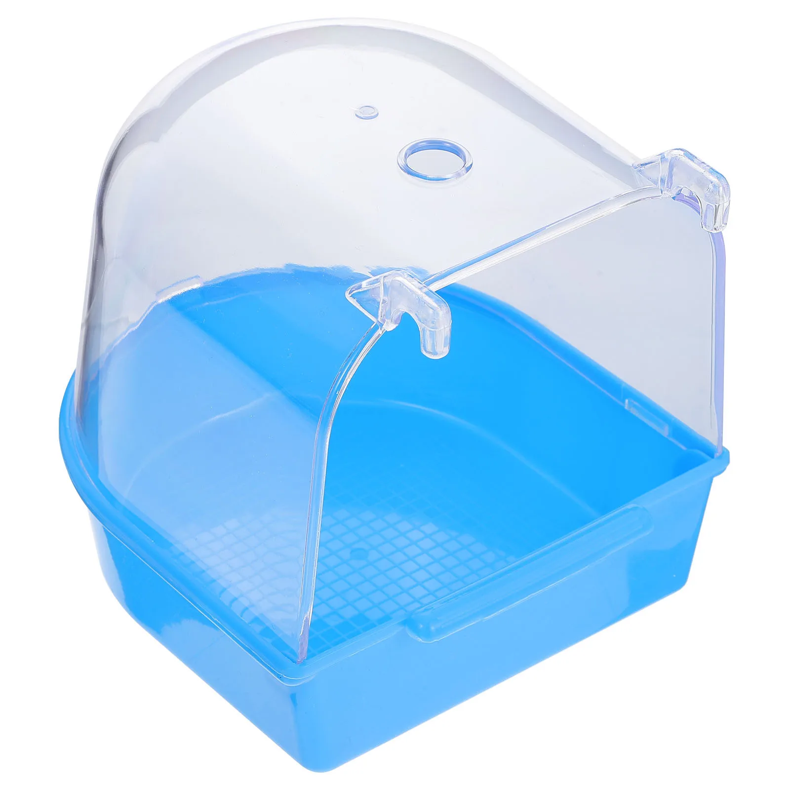 

Plastic Bird Bath Bowl For Small Birds Parrot Bathing Tub Hanging Cage Accessory Budgies Finches Parakeets Shower Bowl