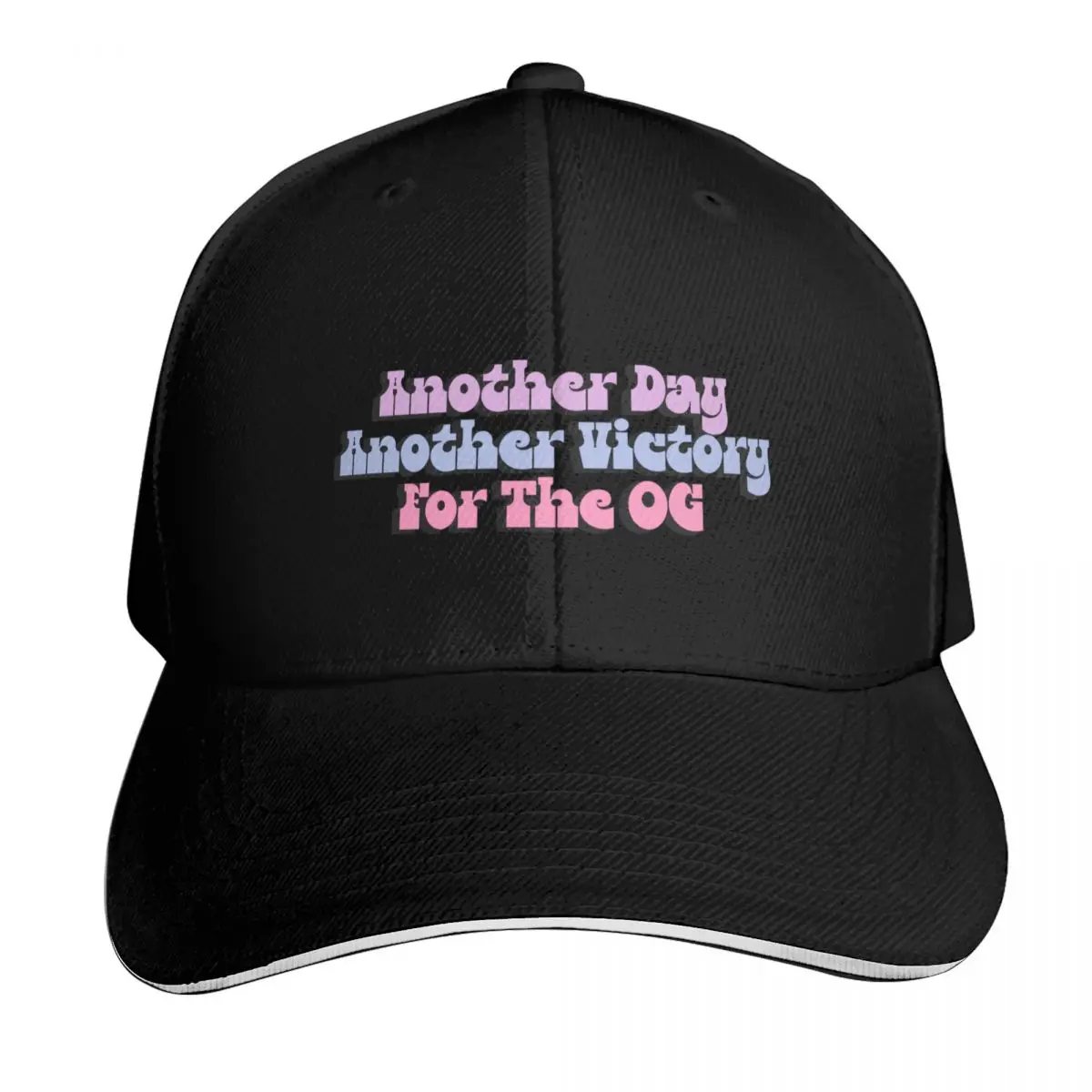 Another day another victory for the og Baseball Cap Contrast Two Tone Brim Snapback Flat Bill Strapback Dad Hat